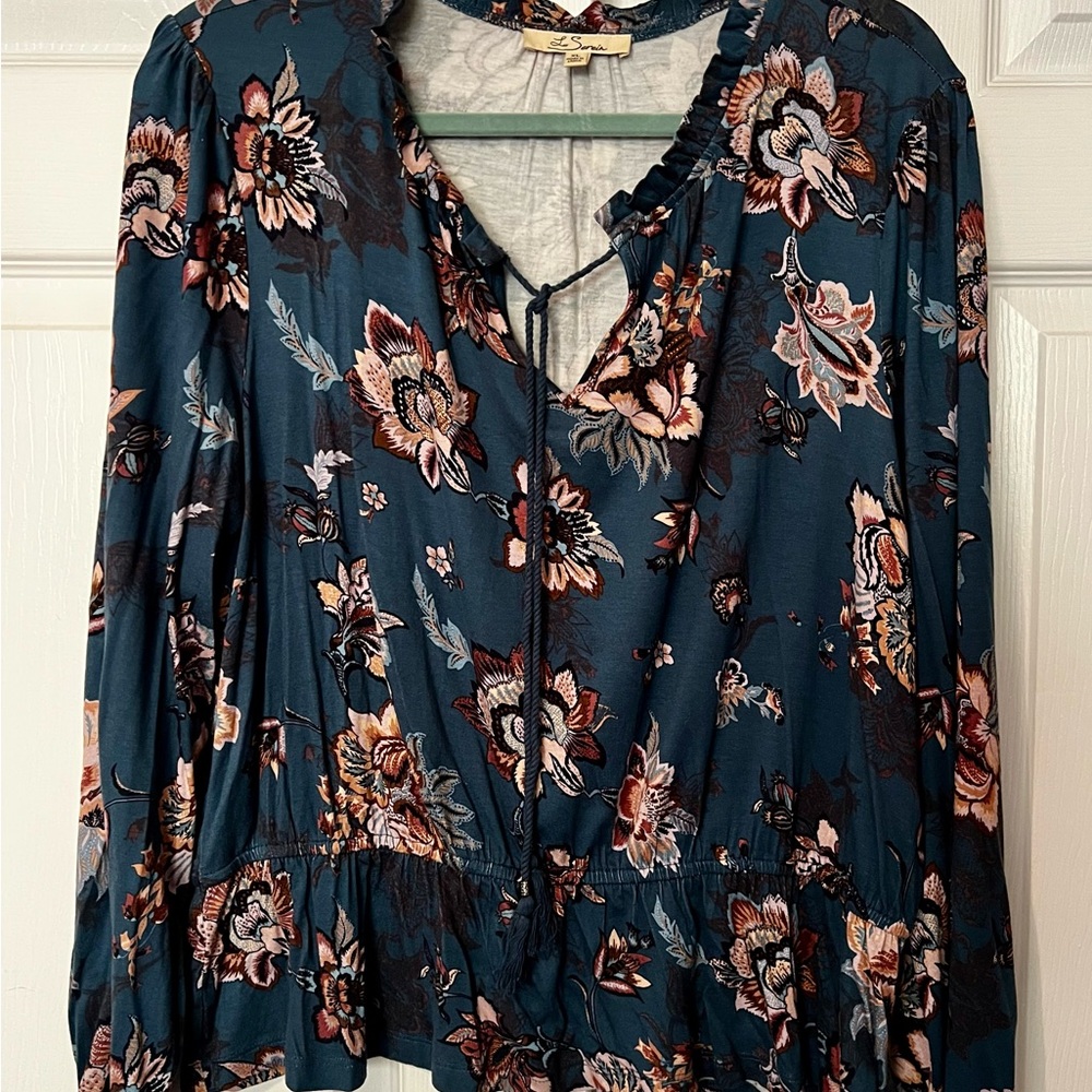 Peasant Floral Blouse